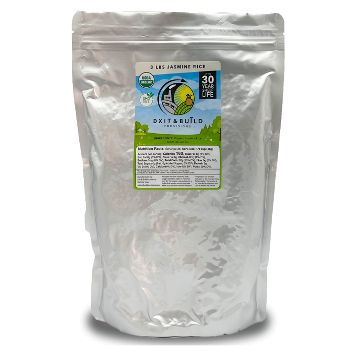 Jasmine Rice Organic, 3lbs